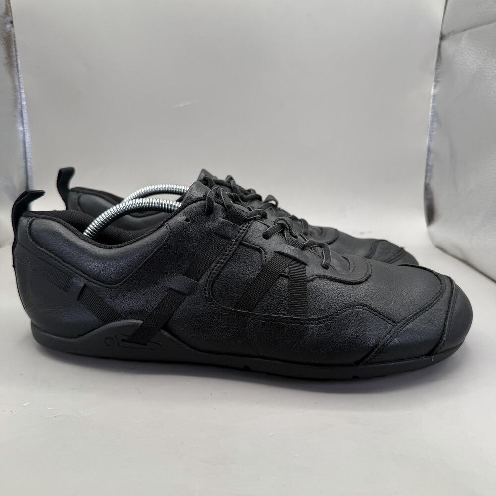 Xero Shoes Prio All-Day Leather Shoes Mens Size 11.5 Black Barefoot Sneakers